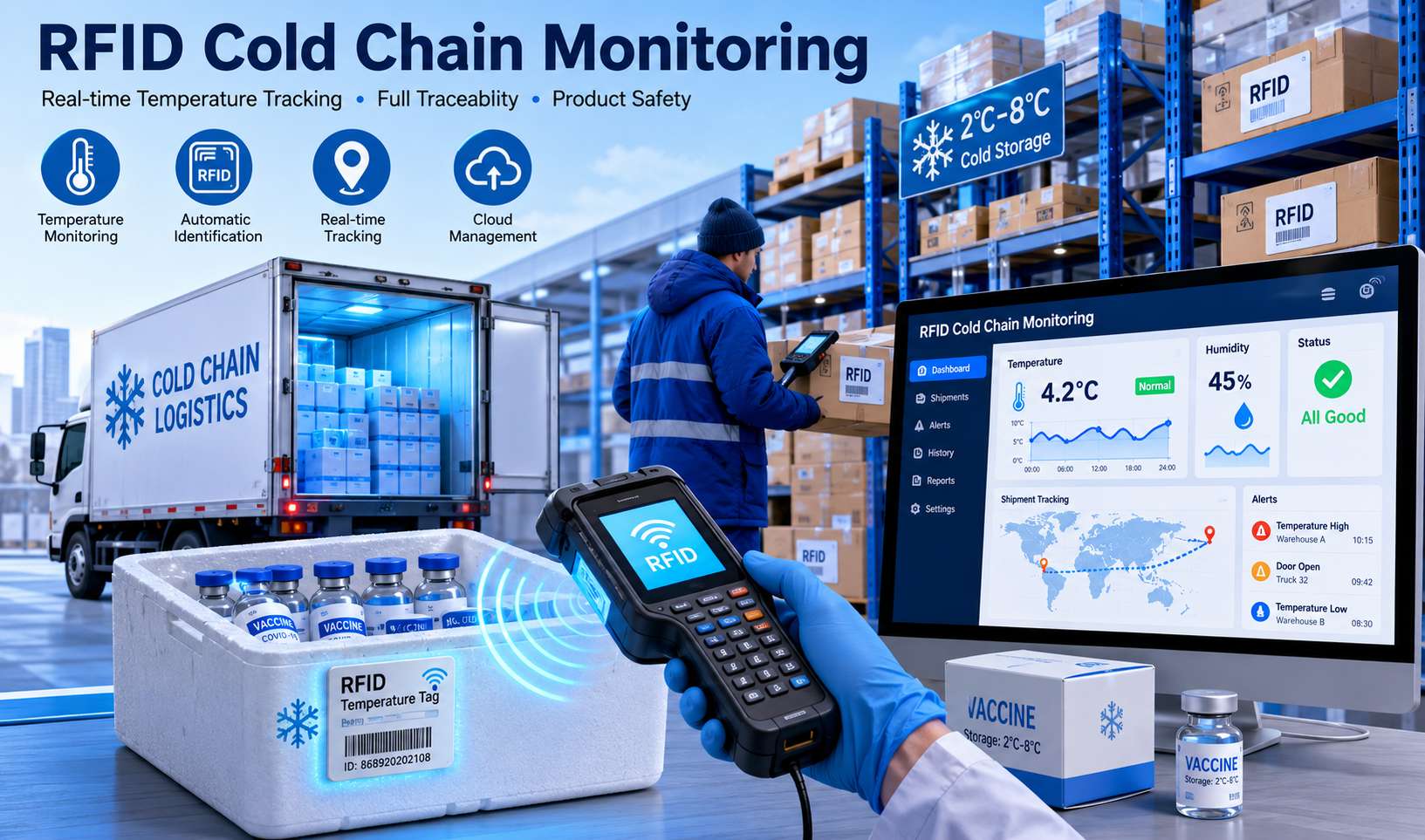 Monitoramento da cadeia de frio por RFID
