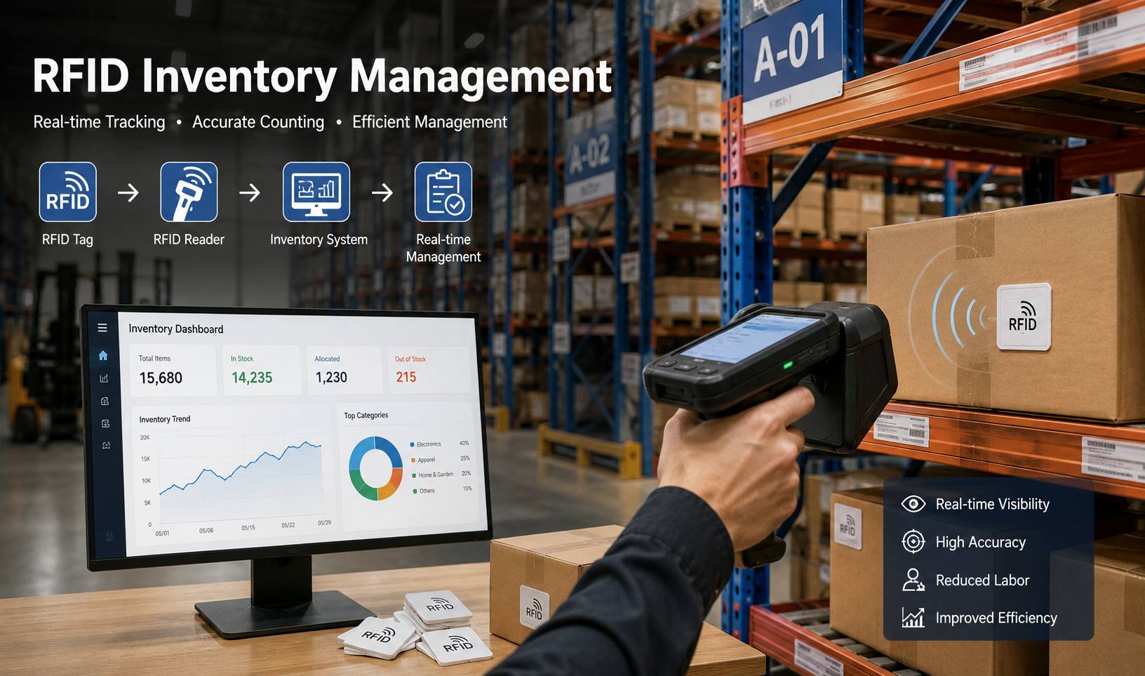 Gestão de inventário por RFID