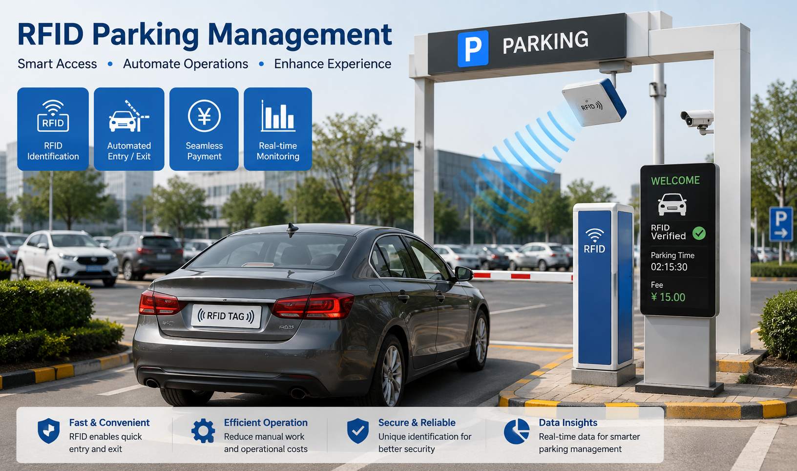Gestão de estacionamento por RFID