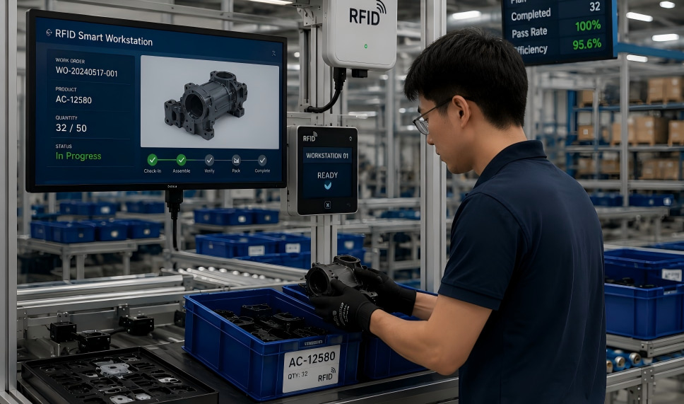 Rastreamento de WIP por RFID