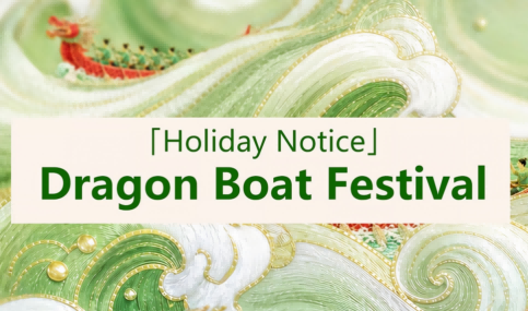 Aviso de feriado do Festival do Barco Dragão